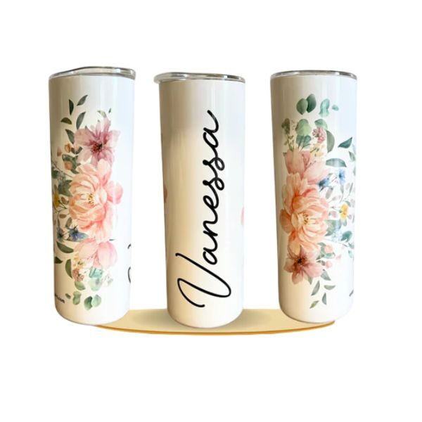 Créations des Aulnes - tumblers - tumbler fleuri